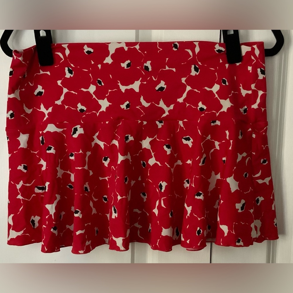 VS Poppy print swim skirt coverup